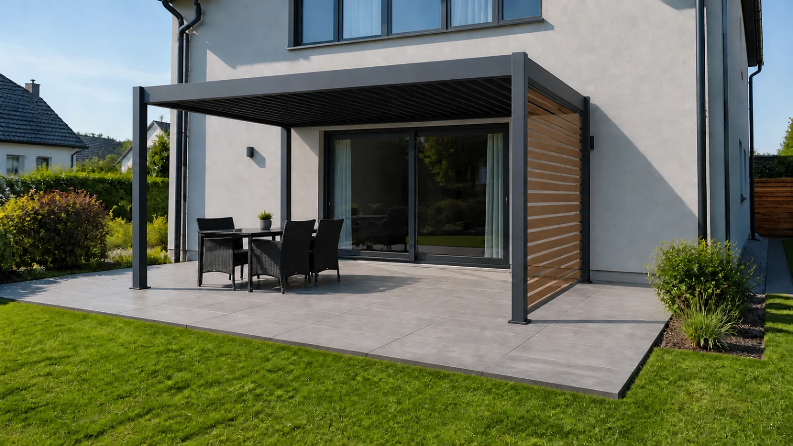 WPC-Seitenwände für Pergola Classic