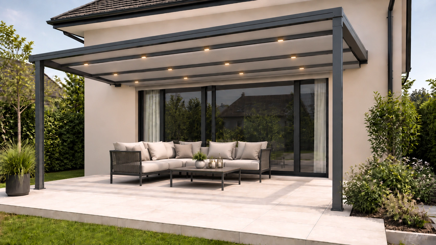 Stoff-Pergola