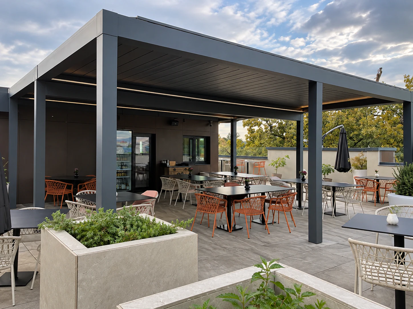 Lamellenpergola Premium Exklusiv nach Maß